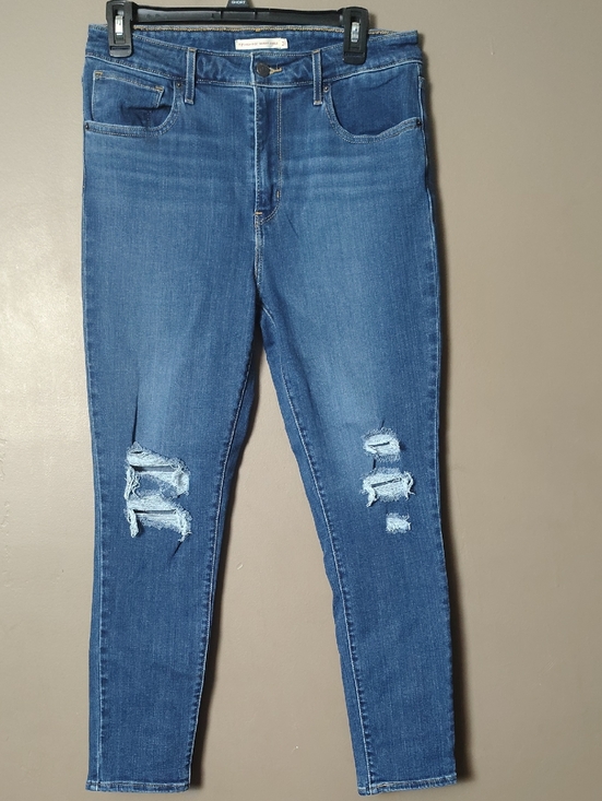 Levi's Denim - Levi's 721 High Rise Skinny Ankle Jeans Distressed Size 31
